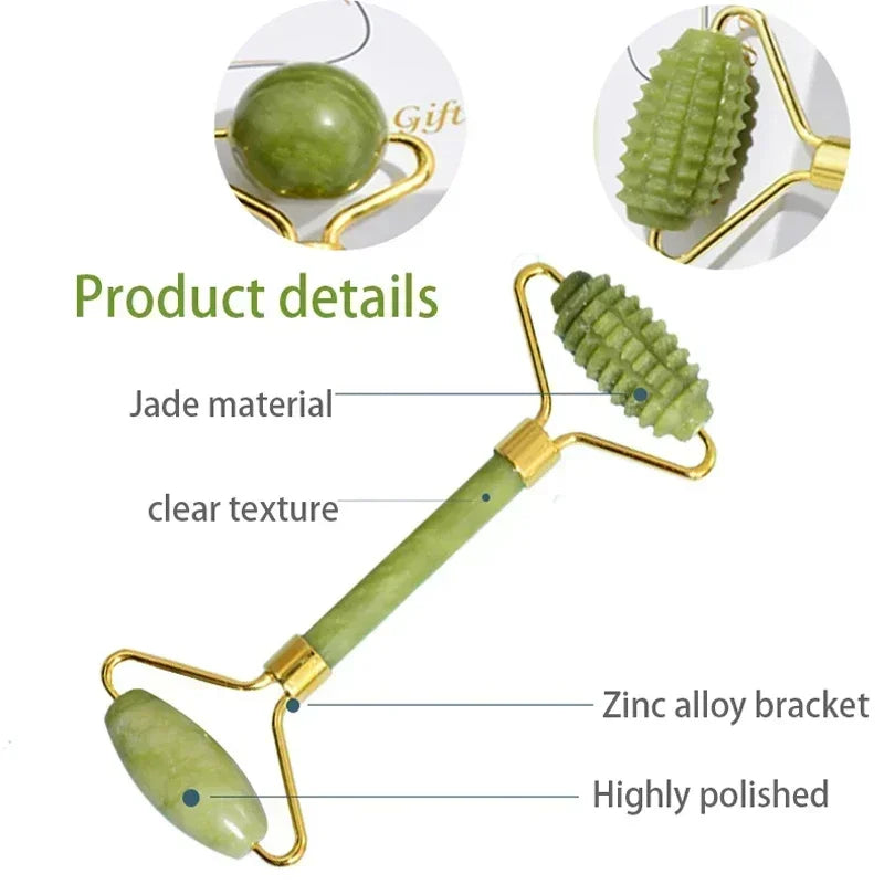 Emerald Touch: Natural Jade Roller